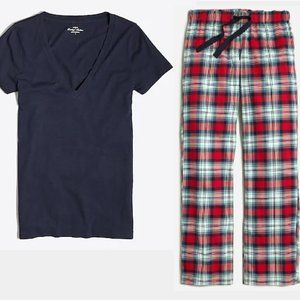 NEW J. Crew Factory 2pc Pajama Set Tee & Pants